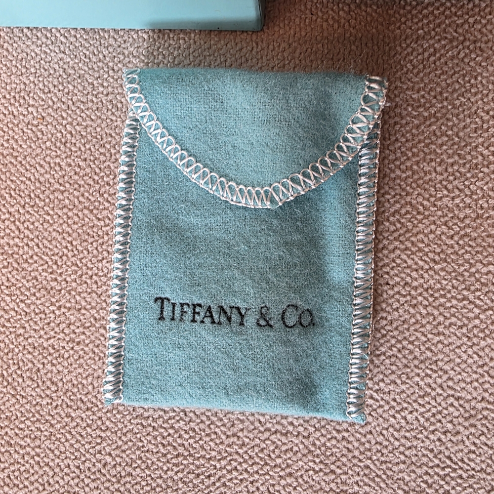 Tiffany & Co. Necklace Case Set w/ Box & Pouch - 2.25” x 3” - Picture 2 of 6